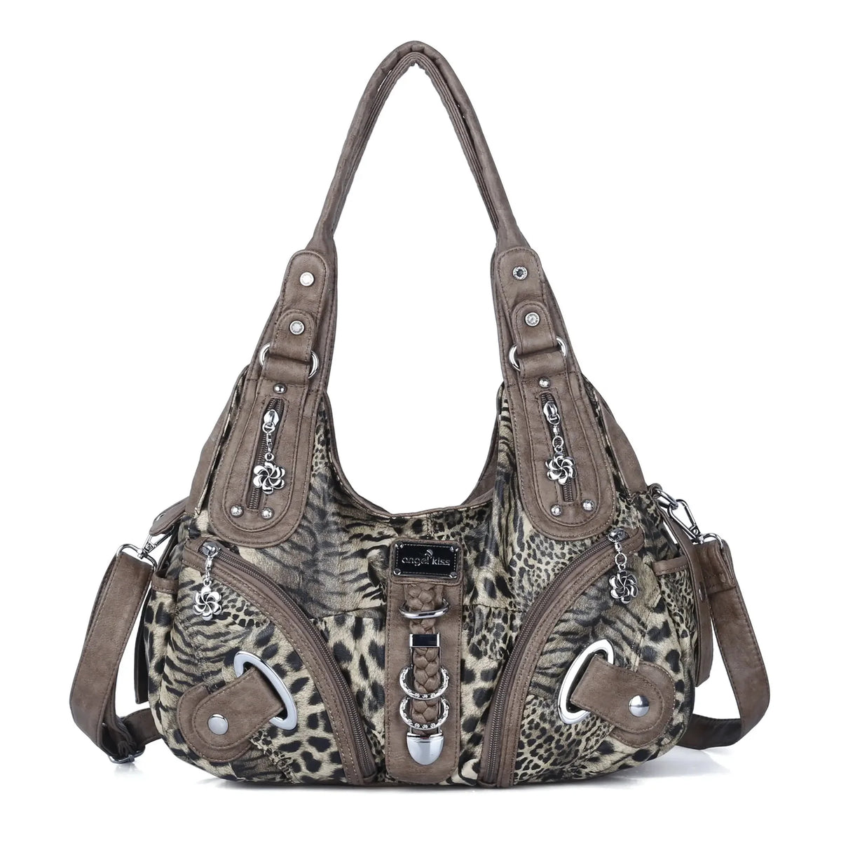 Vintage Studded Hobo Bag