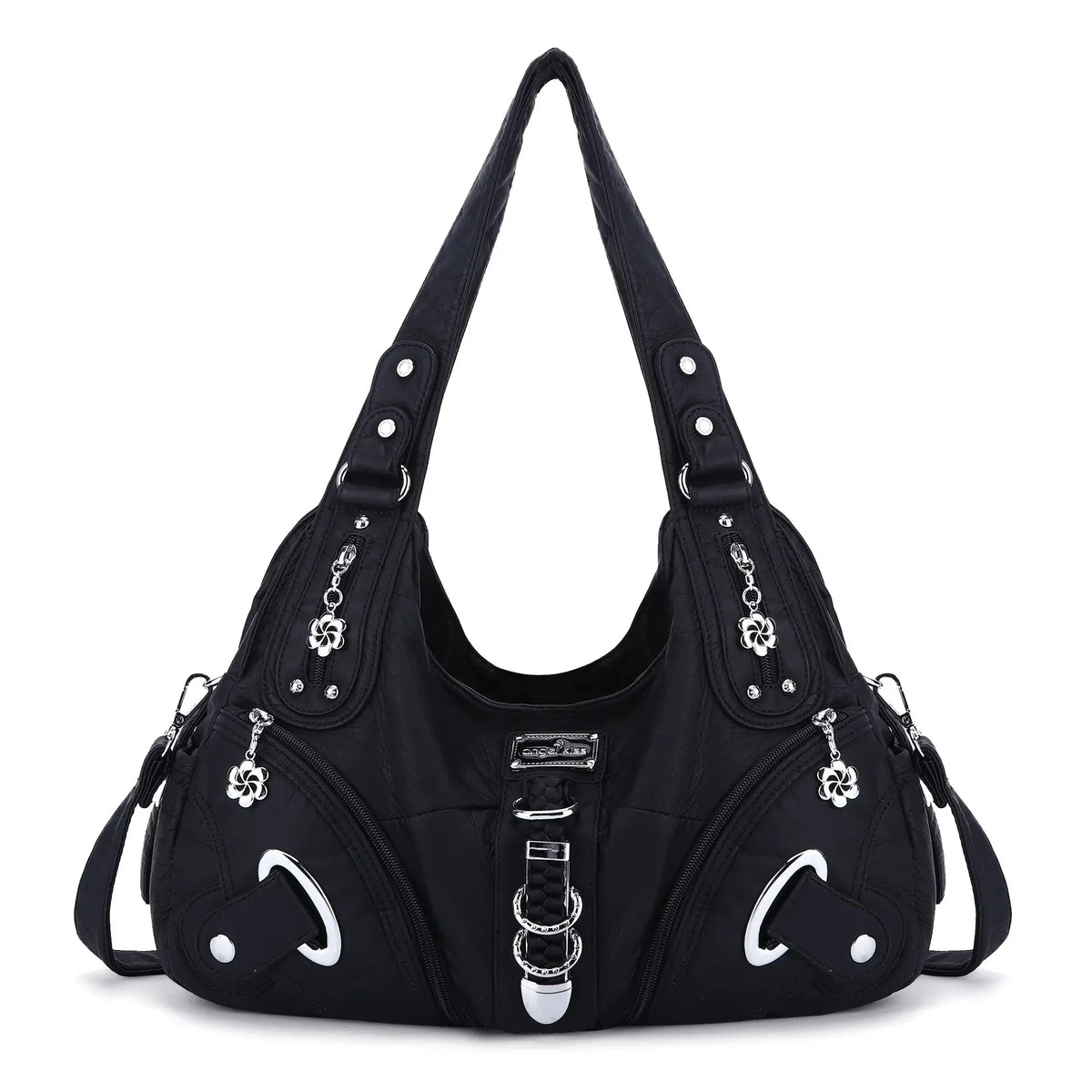 Vintage Studded Hobo Bag
