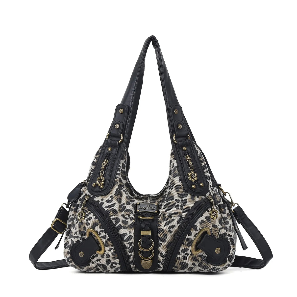 Vintage Studded Hobo Bag